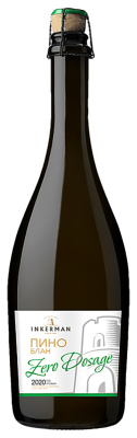 Вино игристое Белое Экстра Брют Inkerman Pinot Blanc 2022 0,75 л фото