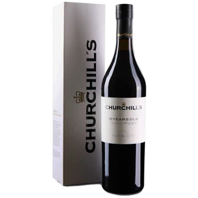 Портвейн Churchill's Tawny 10 Years Old in gift box 0,75 л фото