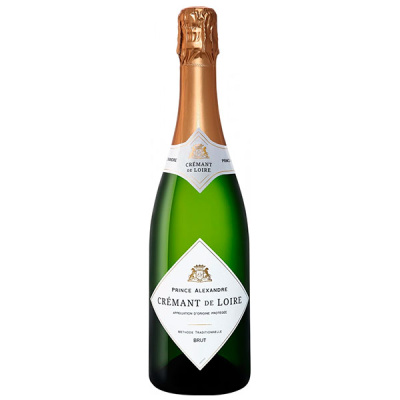 Вино игристое Белое Брют Prince Alexandre Cremant de Loire Brut in gift box 0,75 л фото