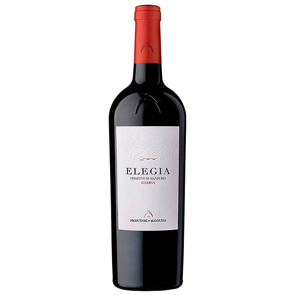 Вино Красное Сухое Produttori di Manduria Elegia Primitivo di Manduria Riserva 2019 0,75 л фото