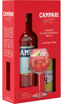Ликер Campari with Tonic in gift box 0,75 л фото