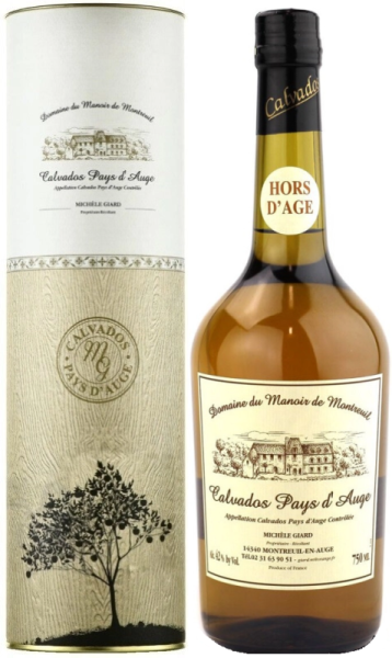 Кальвадос Domaine du Manoir de Montreuil Calvados Pays d'Auge Hors d'Age in gift box 0,7 л фото