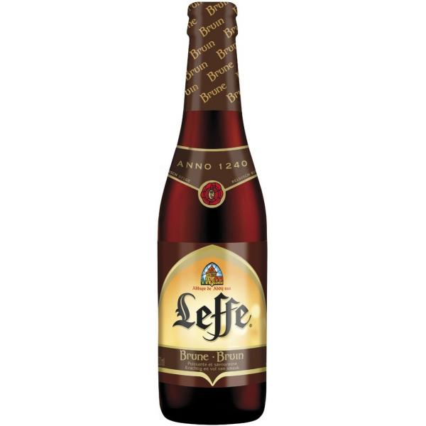 Пиво Тёмное Leffe Brune 0,33 л фото