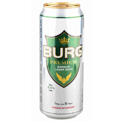 Пиво Burg Premium Lager in can 0,50 л фото