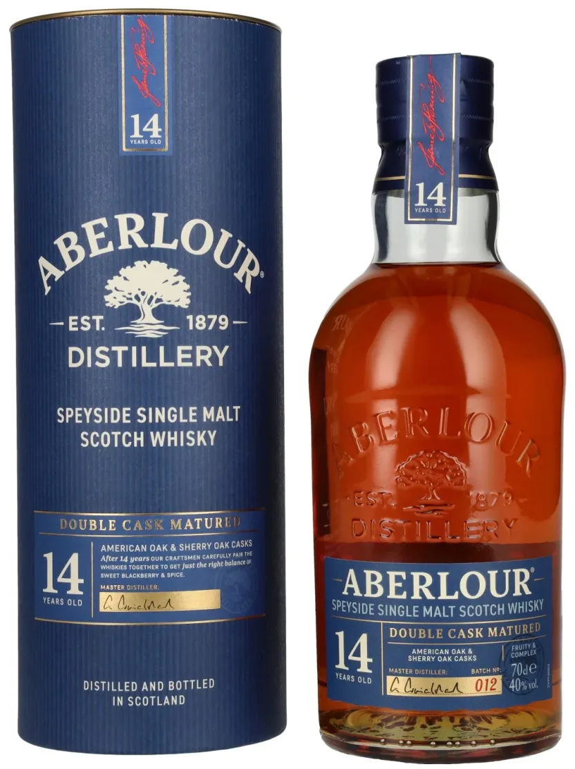 Виски Aberlour 14 Years Old Double Cask Single Malt Speyside in tube 0,7 л фото