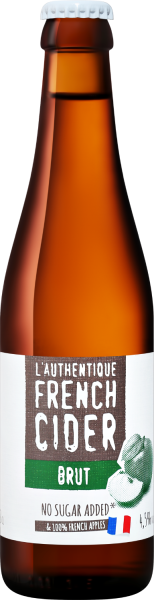 Сидр Полусладкое L'Authentique French Cider Brut 0,33 л фото