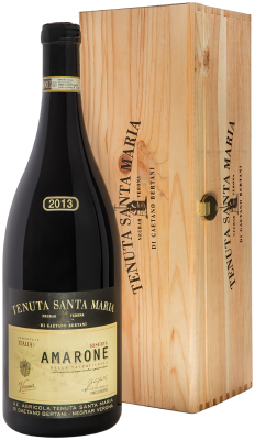 Вино Красное Сухое Tenuta Santa Maria Amarone della Valpolicella Classico Riserva in wooden box 2017 3 л фото