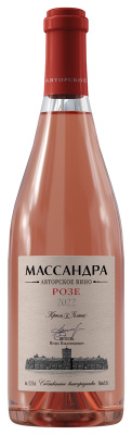 Вино Розовое Сухое Massandra Avtorskoe Rose 2022 0,75 л фото