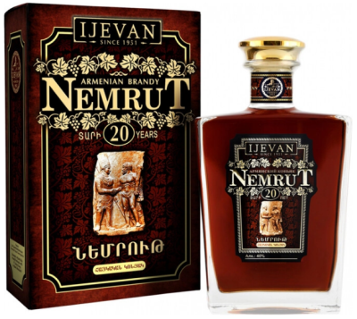 Бренди Ijevan Nemrut 20 Years Old in gift box 0,7 л фото