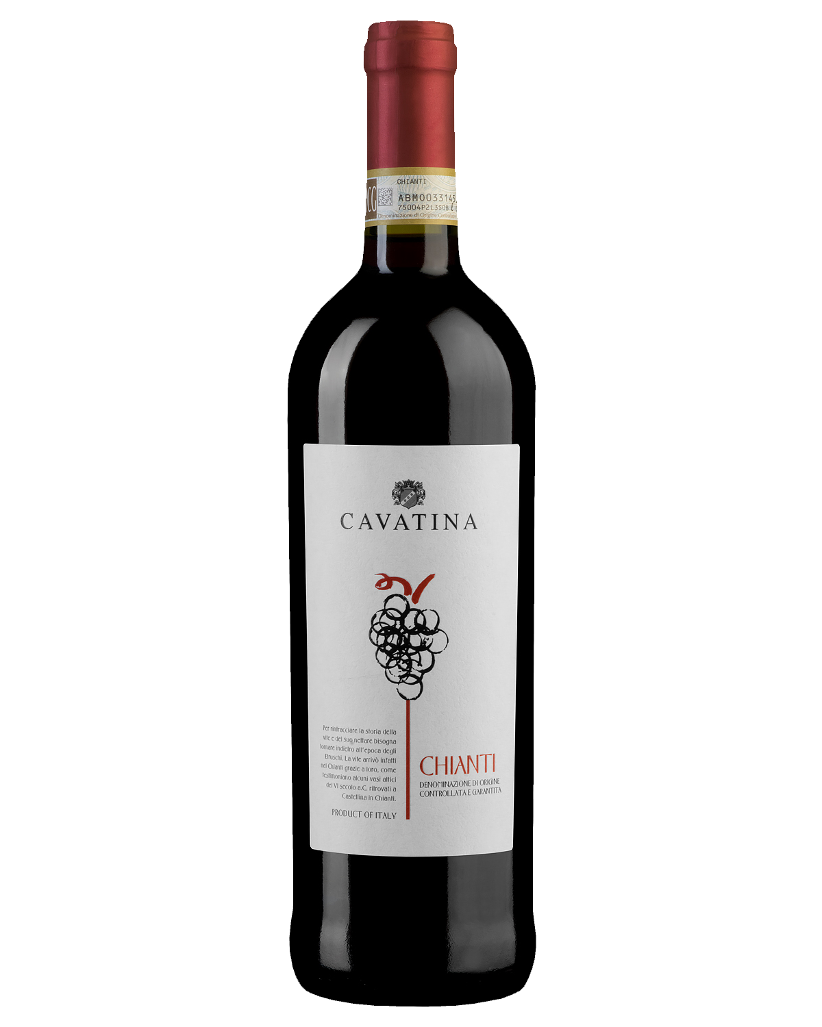 Вино Красное Сухое Cavatina Chianti 2023 0,75 л фото