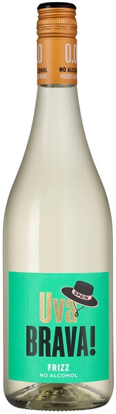 Вино игристое Белое Uva Brava! Frizz White No Alcohol 0,75 л фото