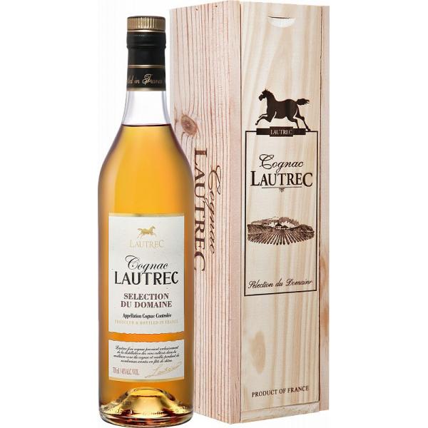 Коньяк Lautrec Selection du Domain in wooden box 0,7 л фото
