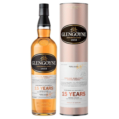 Виски Glengoyne 15 Years Old Single Malt Highland in tube 0,70 л фото