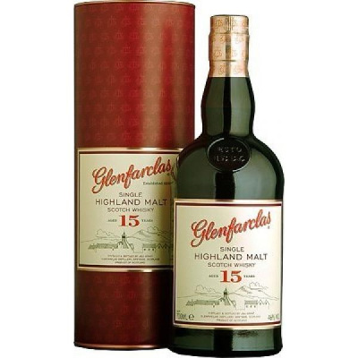 Виски Glenfarclas 15 years old Single Malt Speyside in tube 0,70 л фото