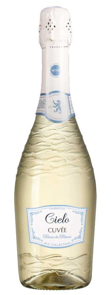 Вино игристое Белое Брют Cielo e Terra Cielo Blanc de Blancs 2024 0,75 л фото