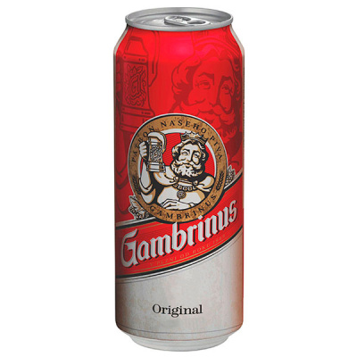 Пиво Светлое Gambrinus Original in can 0,5 л фото