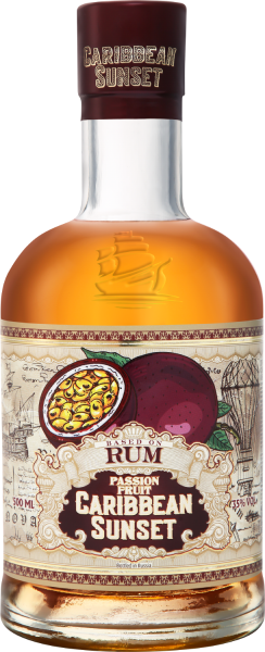 Ром Caribbean Sunset Passion Fruit 0,5 л фото