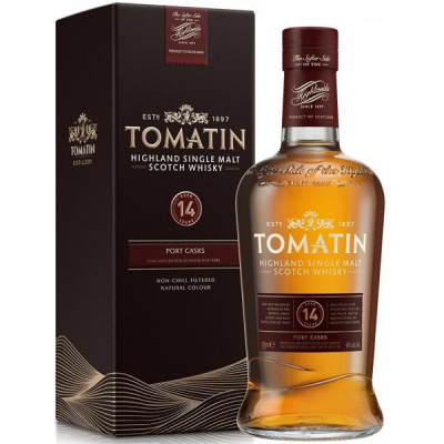 Виски Tomatin 14 Years Old Single Malt Highland in gift box 0,70 л фото