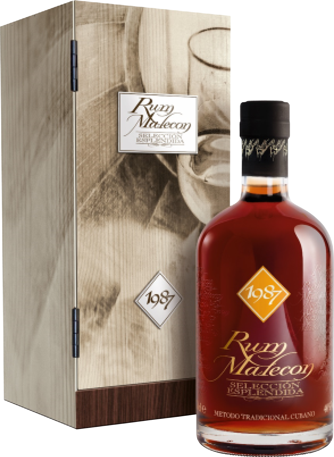 Ром Malecon Seleccion Esplendida in wooden box 1987 0,7 л фото