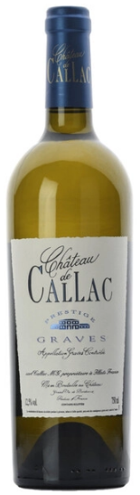 Вино Белое Сухое Chateau de Callac Prestige Blanc Graves 2020 0,75 л фото