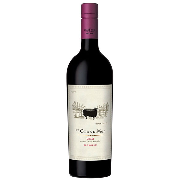 Вино Красное Полусухое Le Grand Noir Winemaker's Selection Grenache Syrah Mourvedre Pays d'Oc 2021 0,75 л фото