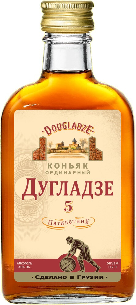 Бренди Dugladze 5 yo 0,2 л фото