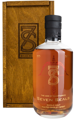 Виски Seven Seals Zodiac The Age of Sagittarius Single Malt in wooden box 0,5 л фото