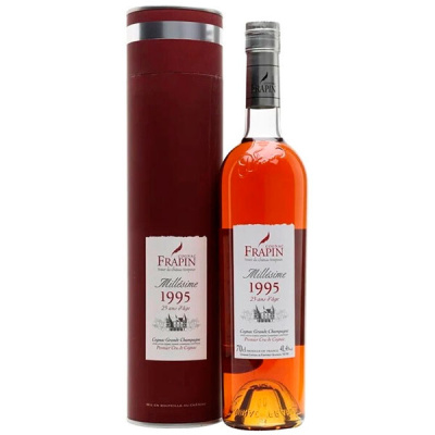 Коньяк Frapin Millesime 25 ans d'age Grand Champagne in tube 1995 0,7 л фото
