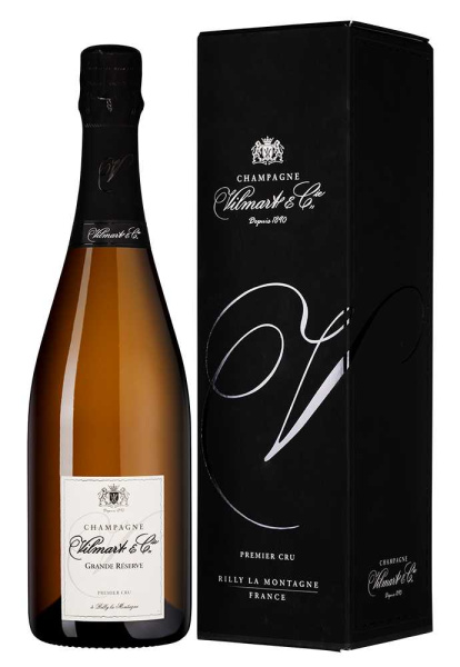 Вино игристое Белое Брют Vilmart & Cie Grande Reserve Champagne in gift box 2022 0,75 л фото