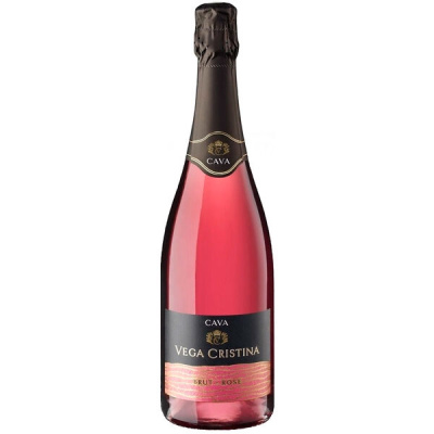 Вино игристое Розовое Брют Vega Cristina Brut Rose Cava 0,75 л фото