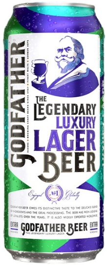 Пиво Светлое Godfather The Legendary Luxury Lager in can 0,5 л фото