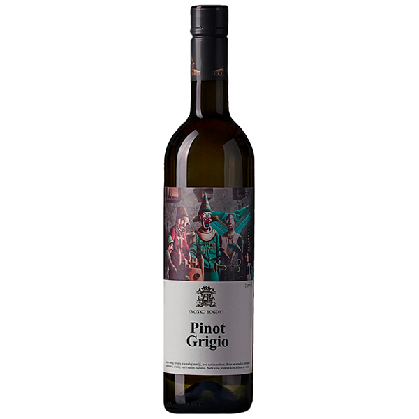 Вино Белое Сухое Zvonko Bogdan Pinot Grigio 2021 0,75 л фото