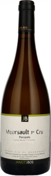 Вино Белое Сухое JanotsBos Mersault Premier Cru Poruzots 2019 0,75 л фото