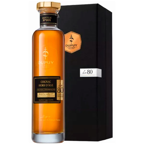 Коньяк Dupuy Lot 80 Hors d’Age Grande Champagne in gift box 0,7 л фото