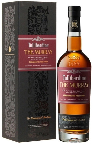 Виски Tullibardine The Murray The Marquess Collection Chateauneuf-du-Pape Finish Highland in gift bo фото