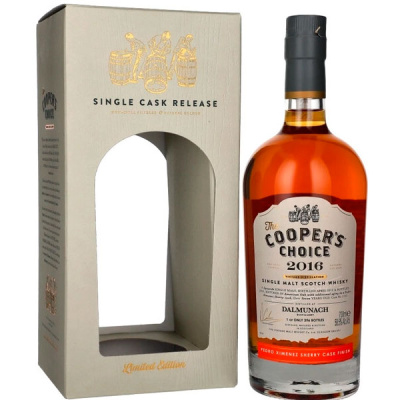Виски The Cooper's Choice Dalmunach Pedro Ximenez Single Malt Speyside in gift box 2016 0,7 л фото