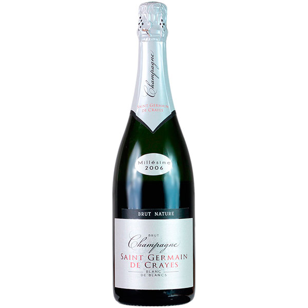 Шампанское Белое Сухое Saint Germain de Crayes Blanc de Blancs Brut Nature Champagne Millesime 2006  фото