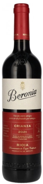 Вино Красное Сухое Beronia Crianza Rioja 2021 0,75 л фото