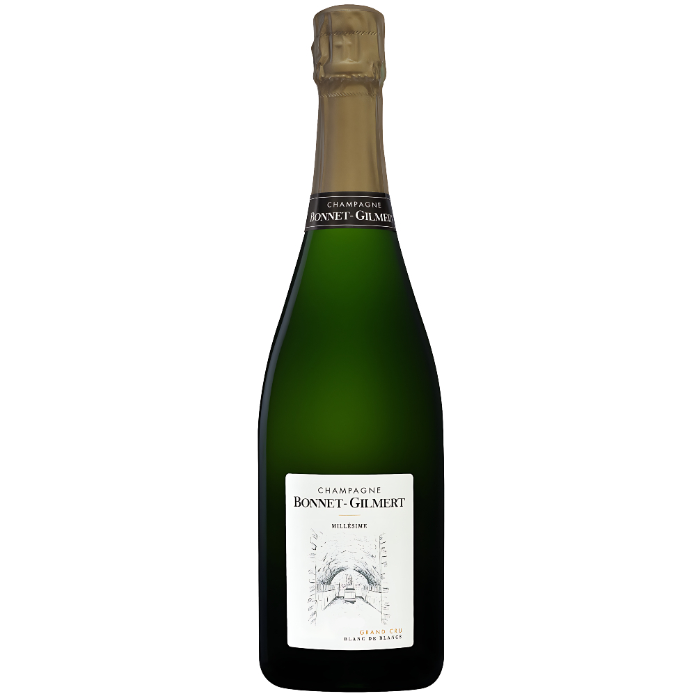 Вино игристое Белое Экстра Брют Bonnet-Gilmert Millesime Blanc de Blancs Grand Cru Champagne 2018 0,75 л фото
