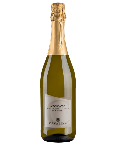 Вино игристое Белое Полусладкое Cavatina Moscato Spumante 0,75 л фото