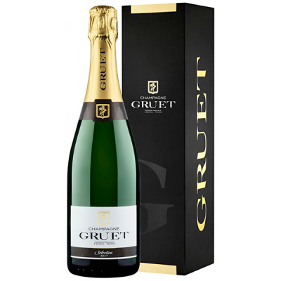 Вино игристое Белое Брют Gruet Selection Brut Champagne in gift box 0,75 л фото