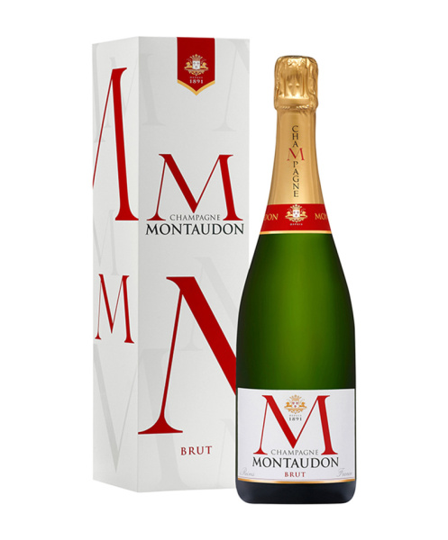Вино игристое Montaudon Brut Champagne in gift box 0,75 л фото