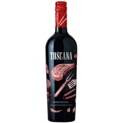 Вино Красное Сухое Piccini BBQ Rosso Toscana 2019 0,75 л фото