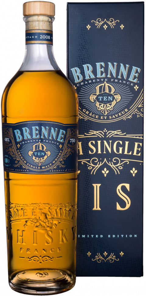 Виски Brenne 10 Year French Single Malt in gift box 0,7 л фото