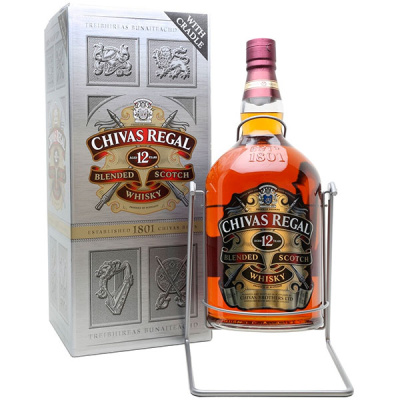 Виски Chivas Regal 12 years old on cradle in gift box 4,5 л фото