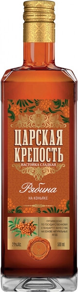 Настойка Tsarskaya Krepost Rowan on Cognac 0,5 л фото