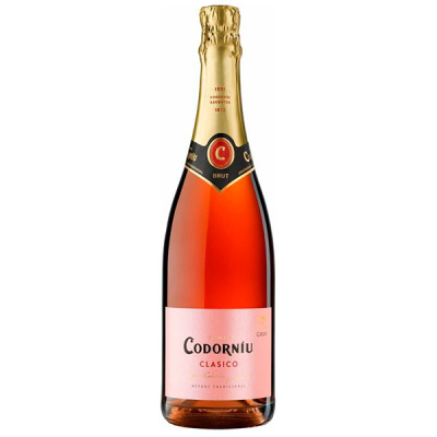 Вино игристое Розовое Брют Codorniu Clasico Rosado Brut Cava 0,75 л фото