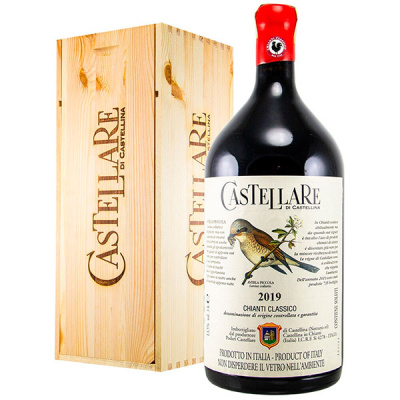 Вино Красное Сухое Castellare di Castellina Chianti Classico in wooden box 2019 3 л фото