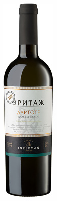 Вино Белое Сухое Inkerman Aligote Classic 2019 0,75 л фото