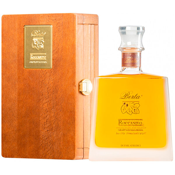 Граппа Berta Roccanivo in wooden box 2015 0,70 л фото